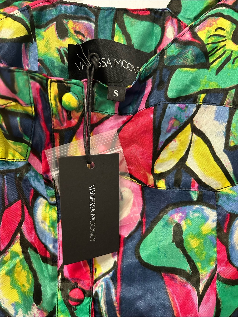 Vanessa Mooney Navy Multicolor Floral Tiered Sundress - Picture 3 of 3